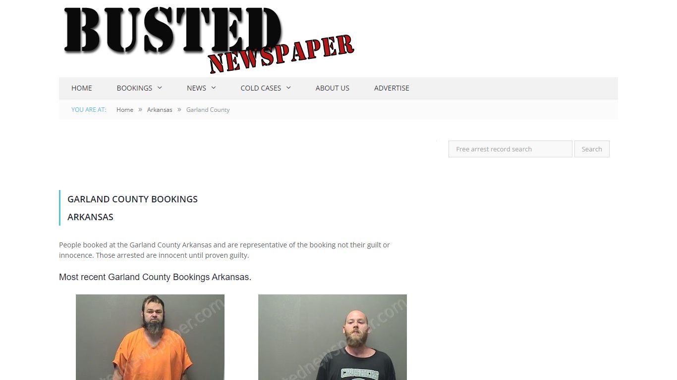 Garland County, AR Mugshots - BUSTEDNEWSPAPER.COM